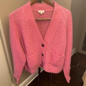 alc pink cardigan